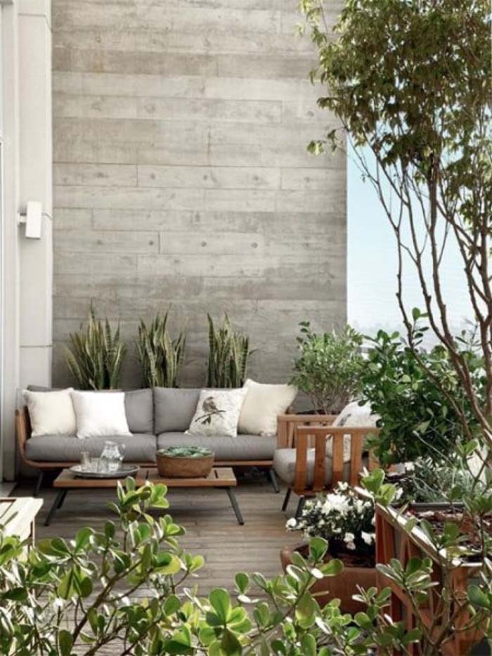 Outdoor Living Room #balconygarden #decorhomeideas