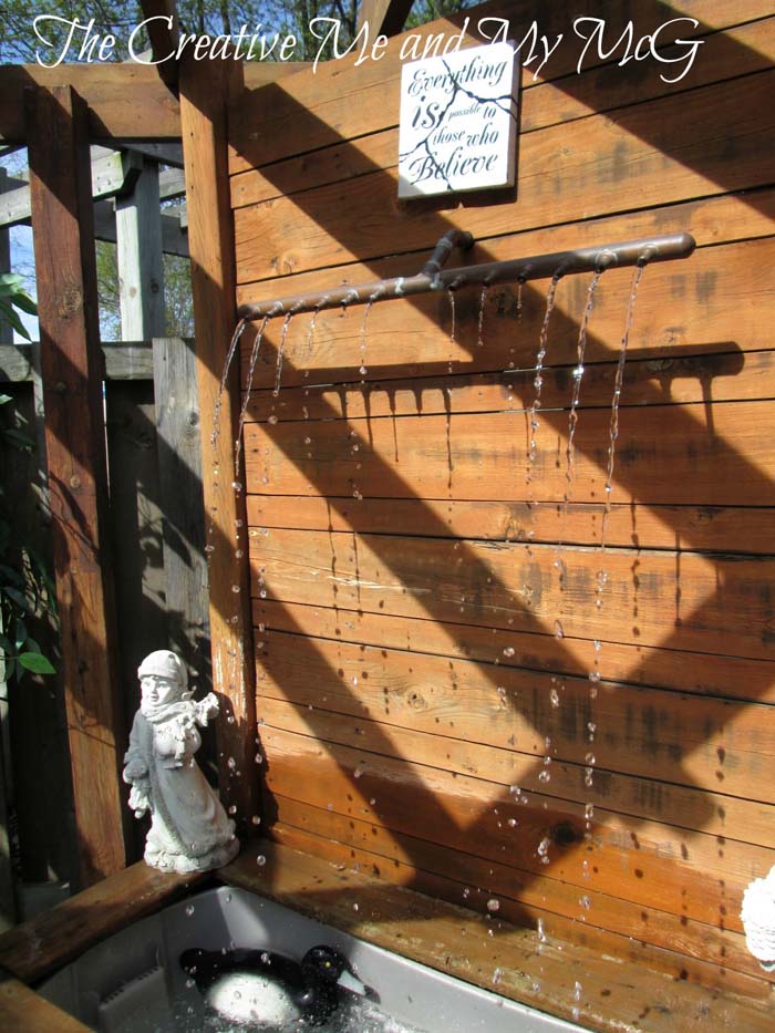 Showering Water Fountain #diywaterfountain #decorhomeideas