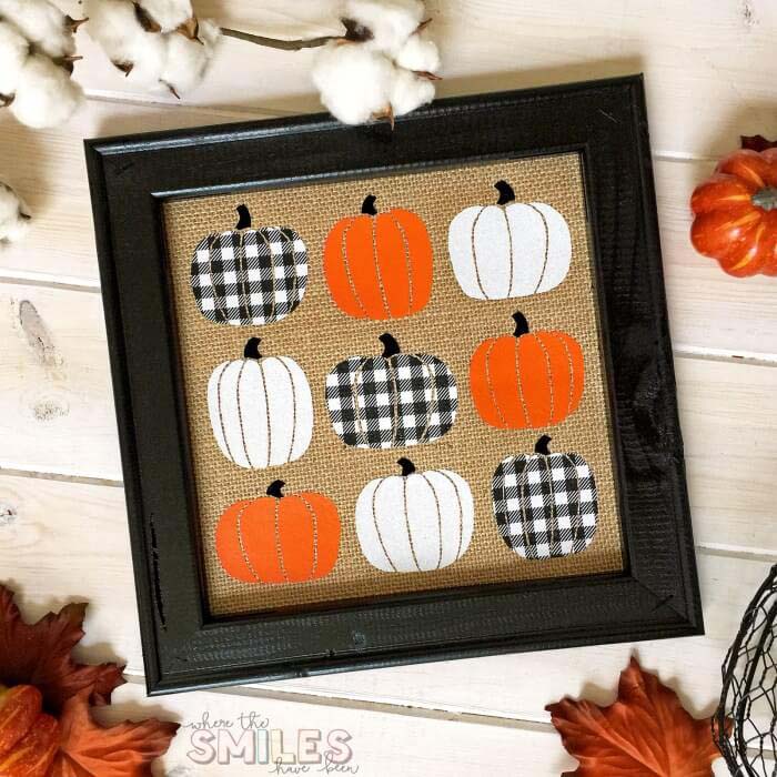 Superb Buffalo Check Pumpkin Burlap Sack #buffalocheckfalldecor #decorhomeideas