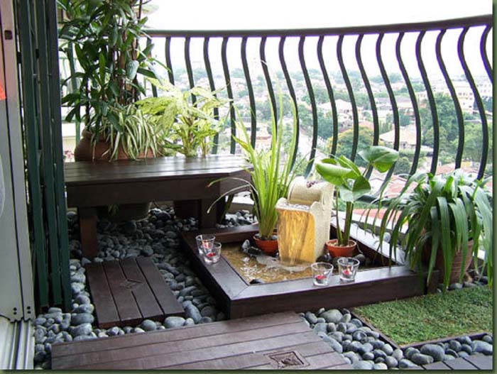 Zen Garden #balconygarden #decorhomeideas