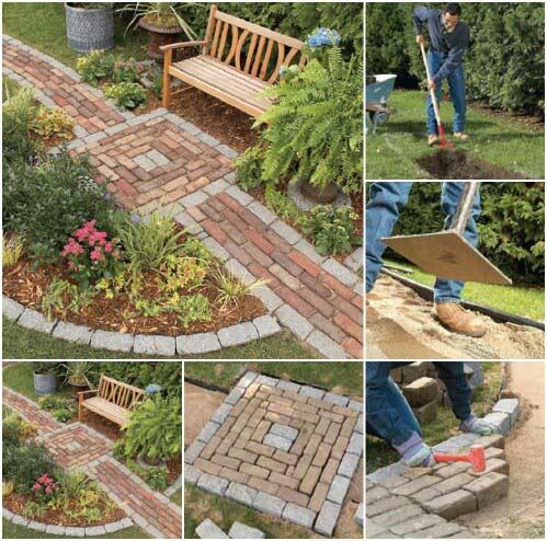 Build a Brick Path #oldbrickideas #decorhomeideas