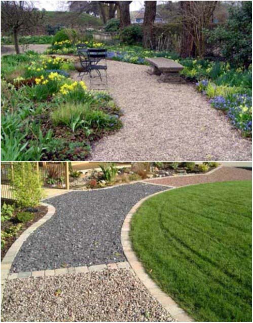 Edge Your Walkway #oldbrickideas #decorhomeideas