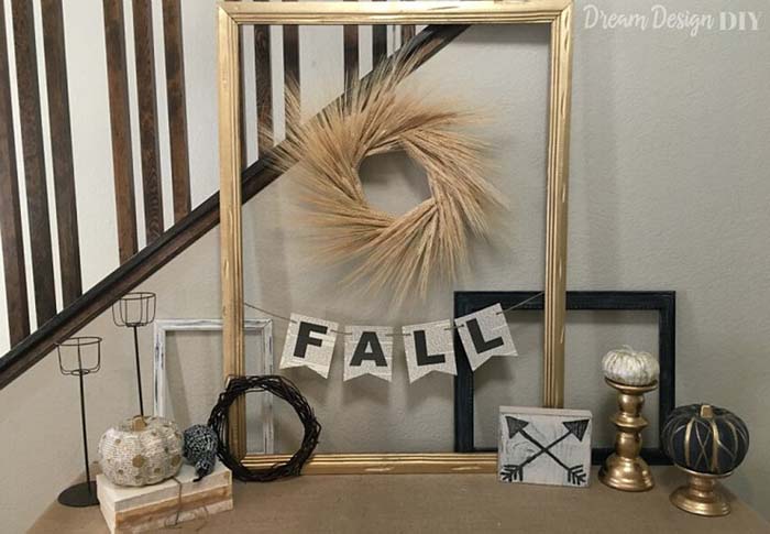 19. Hand-Lettered Paper Fall Banners #rusticfall #decorhomeideas