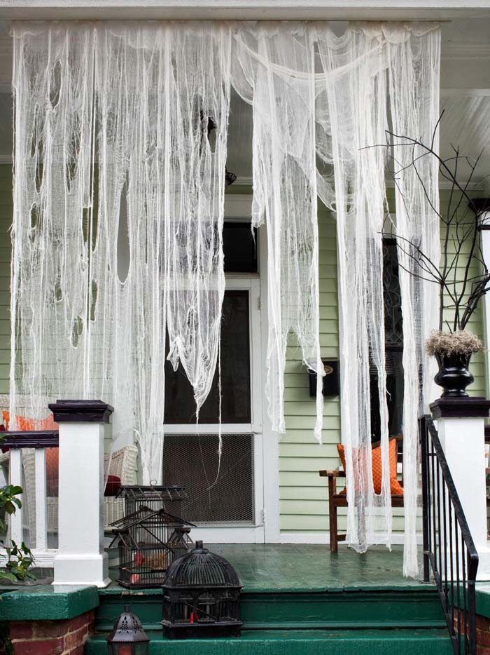 41. Reserved for Ghosts #frontporch #halloween #decorhomeideas