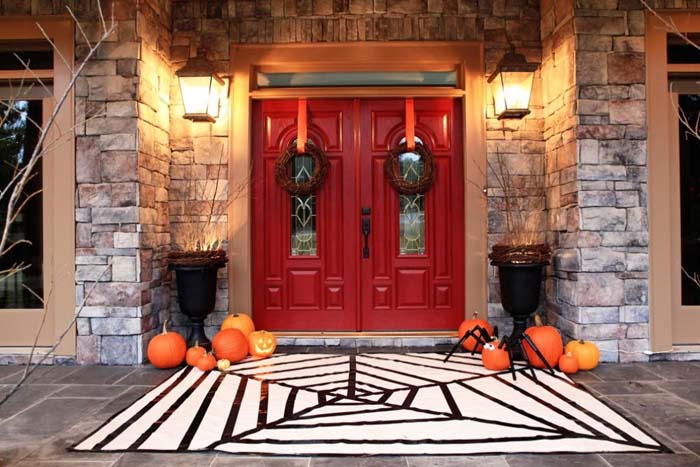 60. A Themed Welcome #frontporch #halloween #decorhomeideas