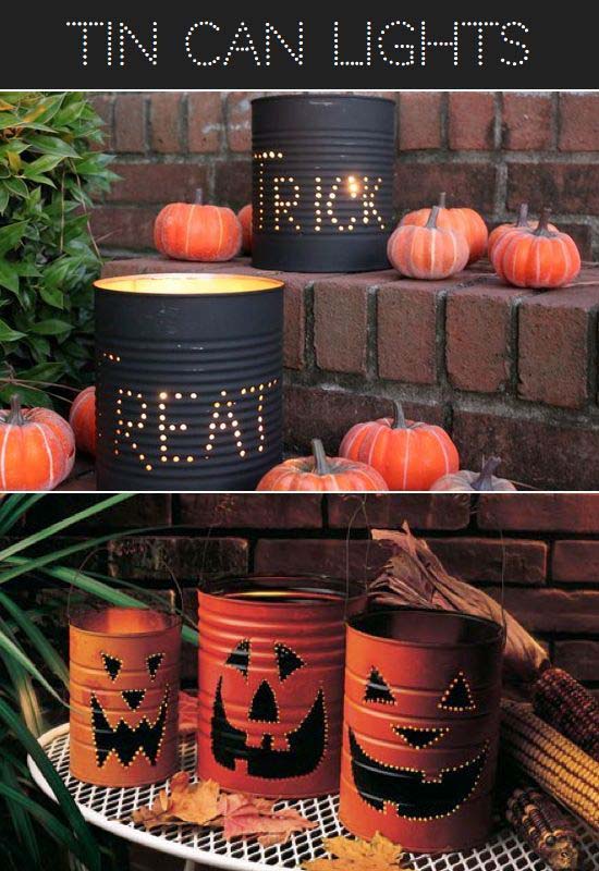 61. Tin-Can Alley on Halloween #frontporch #halloween #decorhomeideas