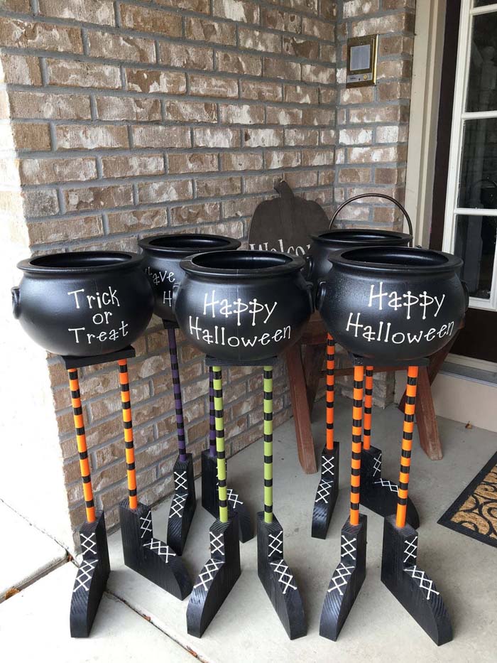 1. A Candy Bowl That Looks Like Witches Feet #halloween #decor #decorhomeideas