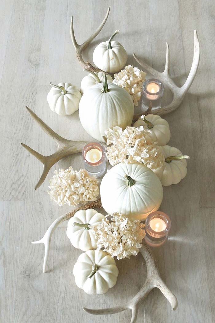 2. All White Fall Flowers #fallflowers #arrangements #decorhomeideas