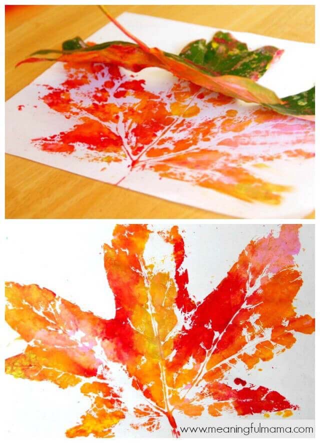 1. Autumn Colors Forever Leaf Stencils #fall #leaf #crafts #decorhomeideas