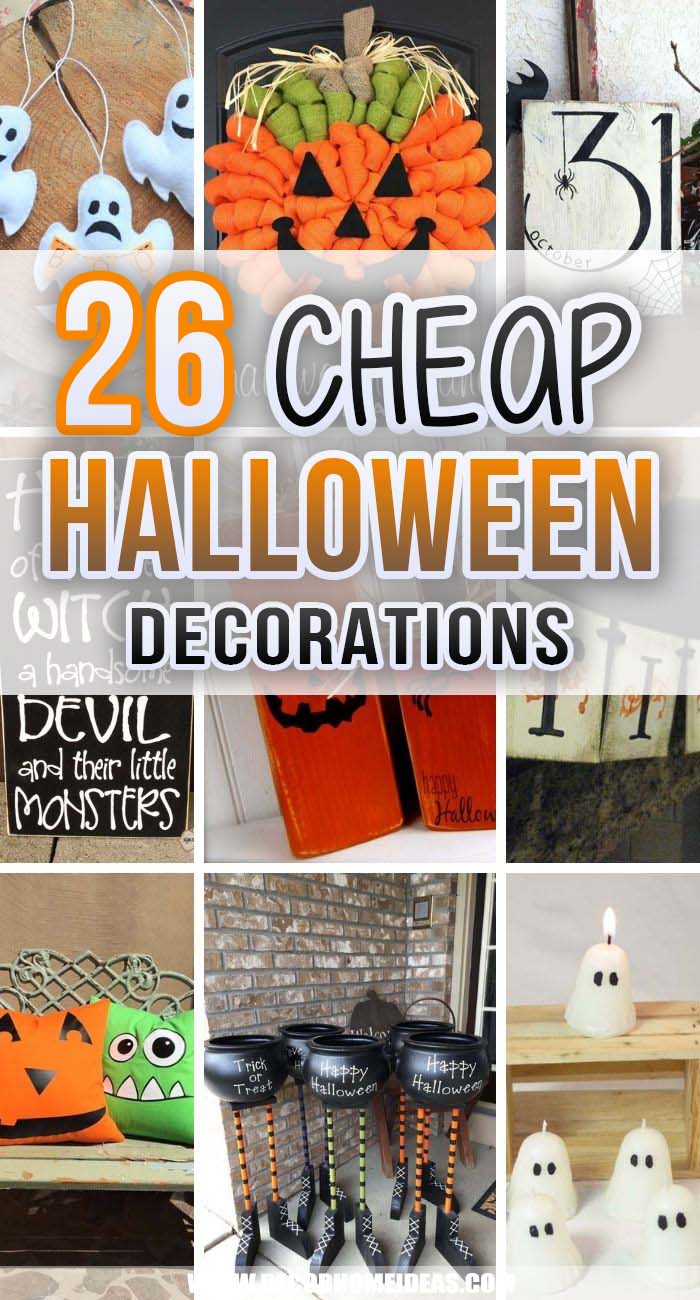 Best Budget Friendly Halloween Decorations. These are the most awesome budget-friendly Halloween decorations that you can possibly imagine! They are easy and fun to do and prepare your home for the holiday without breaking the bank. #decorhomeideas