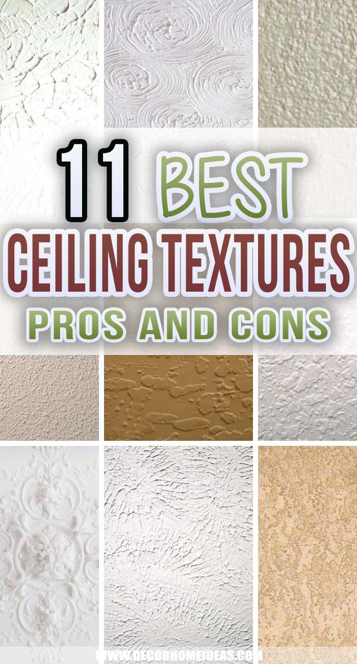 Best Ceiling Textures Types. Are you trying to decide on the right texture for your ceiling? Read on to learn about the different types of ceiling textures. #decorhomeideas