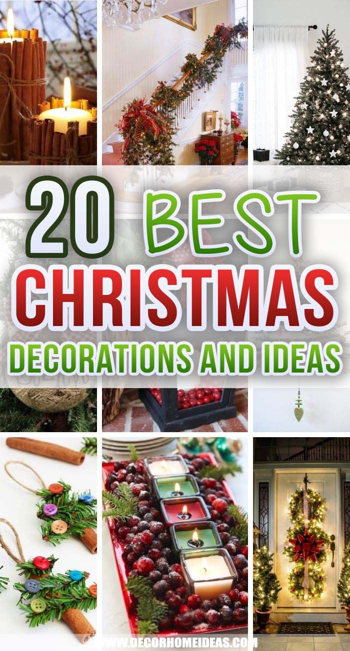 Best Christmas Decorations Ideas. This Christmas, make every room look as festive as possible with these jolly Christmas decoration ideas. DIY your own holiday decorations to make every inch of your home as festive as possible. #decorhomeideas