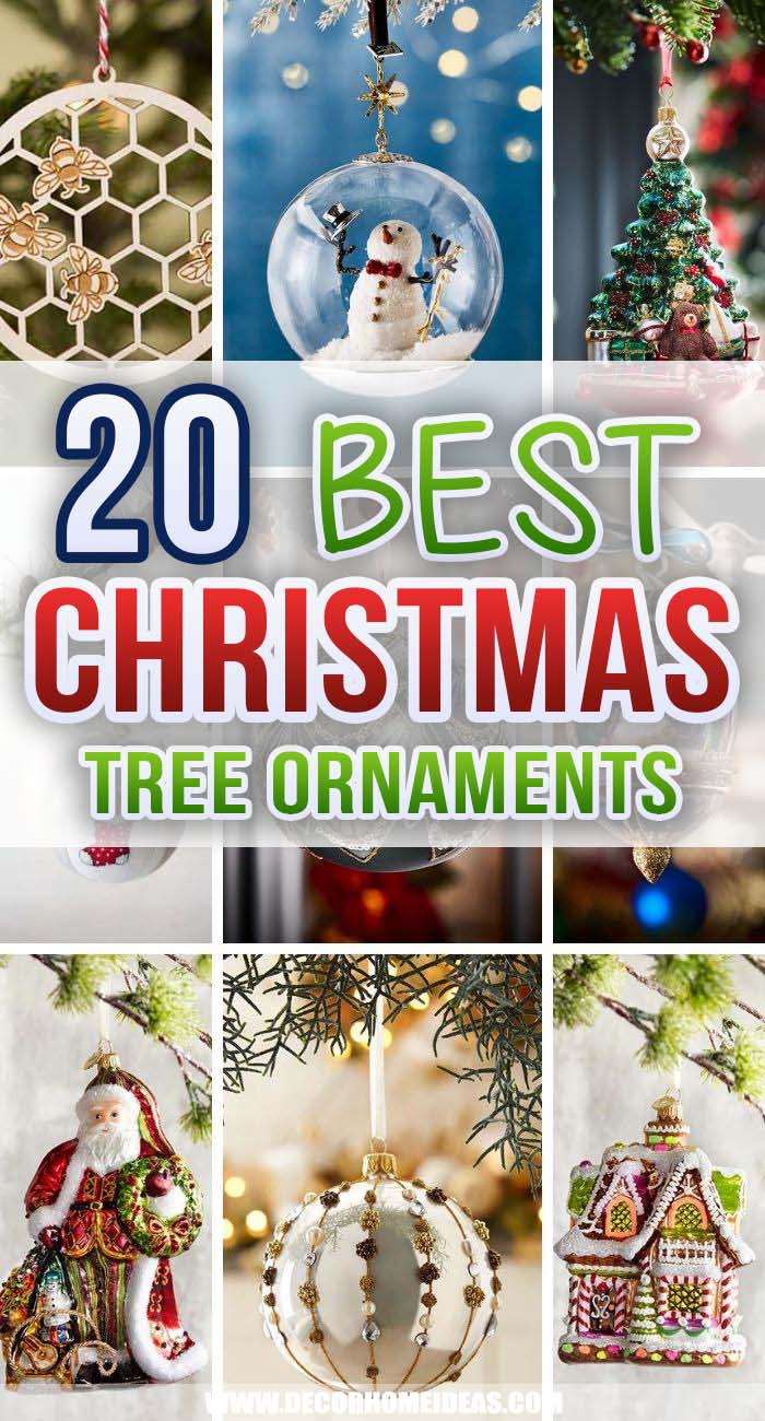 Best Christmas Ornaments. Are you tired of boring Christmas balls and ornaments? We will show you some mind-blowing Christmas ornaments that will make your tree unique. #decorhomeideas