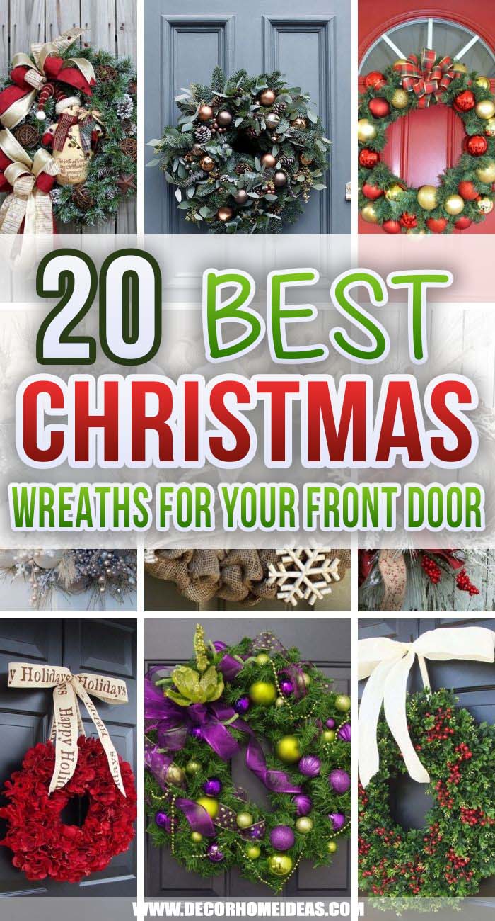 Best Christmas Wreaths Ideas. Christmas wreaths are a classic and easy way to instantly up the ante when it comes to your holiday trimmings. #decorhomeideas