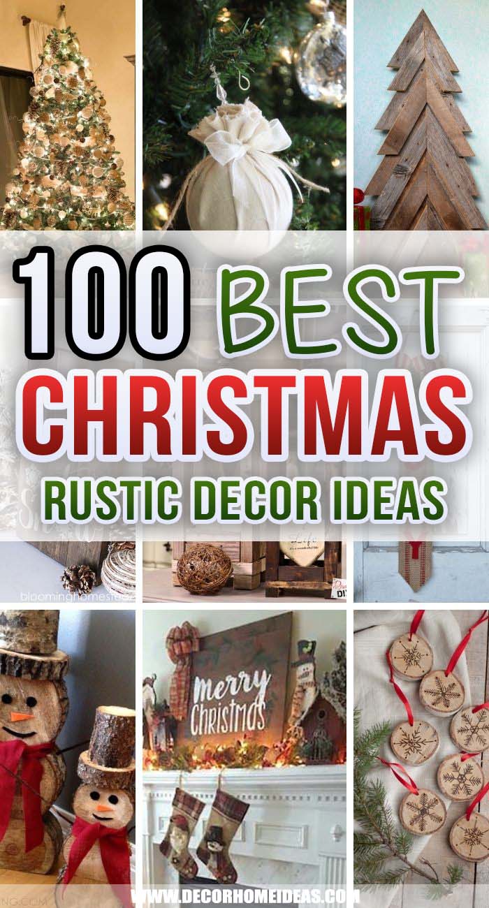 100 Rustic Christmas Decorations For A