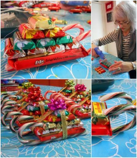 2. Candy Sleighs #Christmas #gifts #decorhomeideas