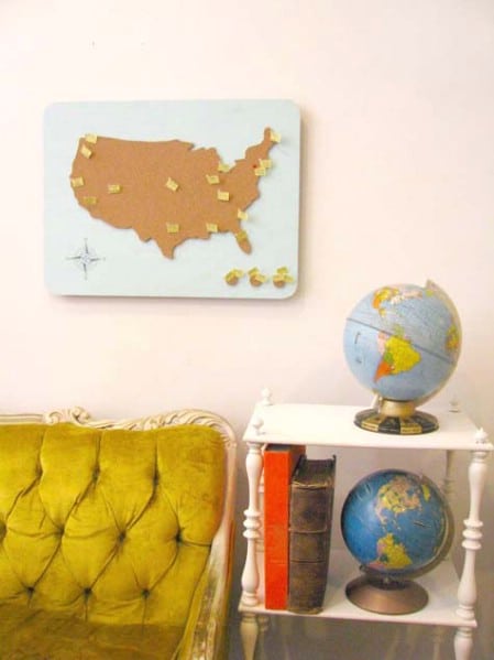 Cork Travel Map #Christmas #gifts #decorhomeideas