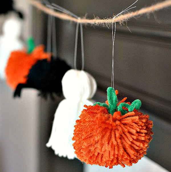 5. Cute Halloween Garland #halloween #crafts #kids #decorhomeideas