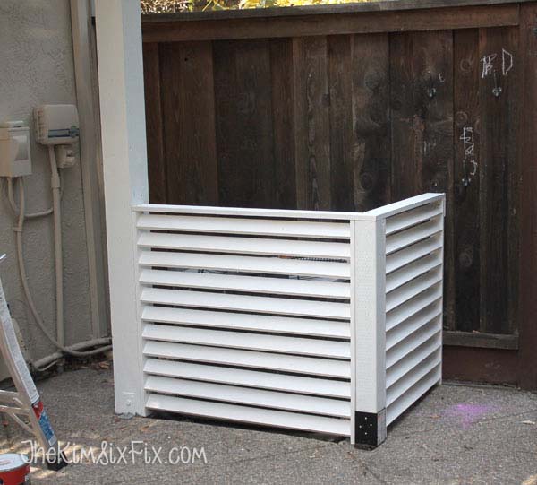 DIY Louvered Screen #cheap #landscaping #decorhomeideas