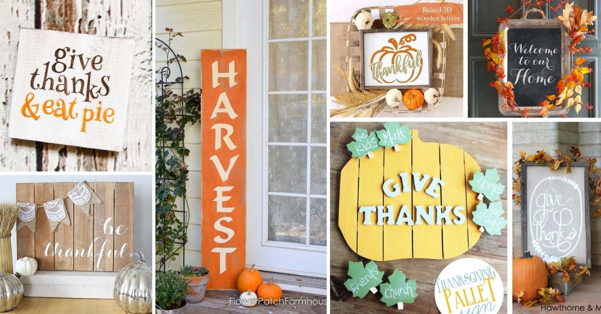 DIY Thanksgiving Signs