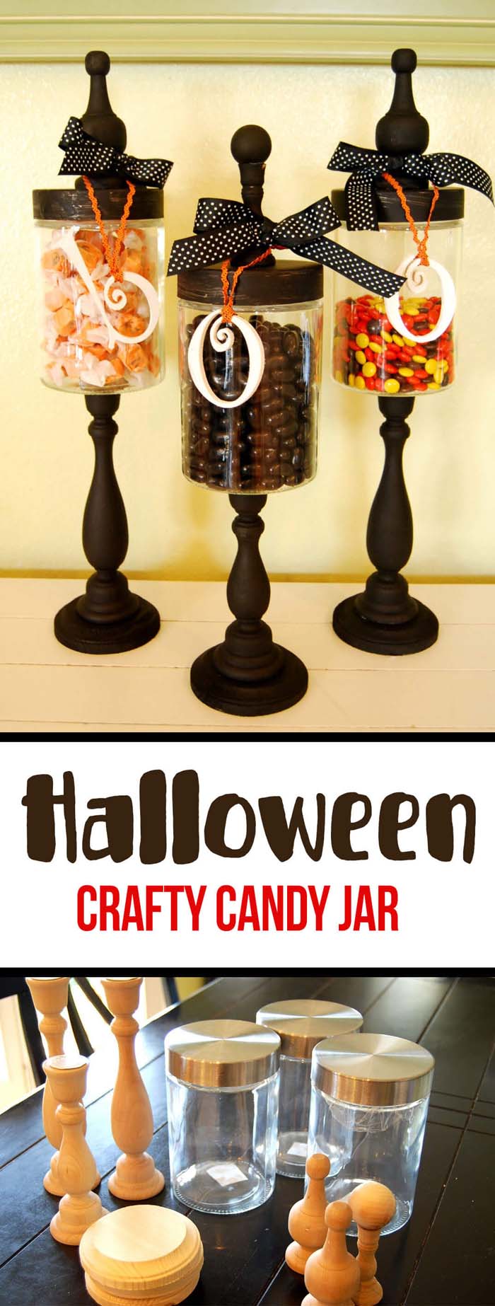 13. DIY Wicked Witch Storage Jars #halloween #masonjar #crafts #decorhomeideas