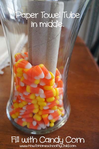 28. Fall Candy Corn Centerpiece #dollarstore #falldecor #diy #decorhomeideas