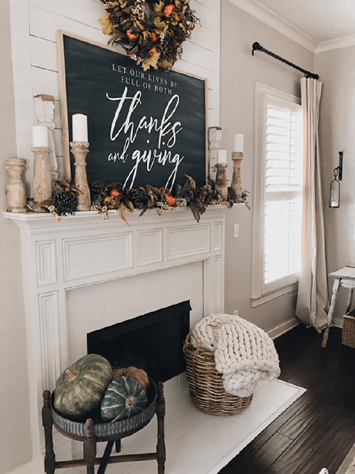 13. Fill Your Life with Thanks and Giving #thanksgiving #decor #decorhomeideas