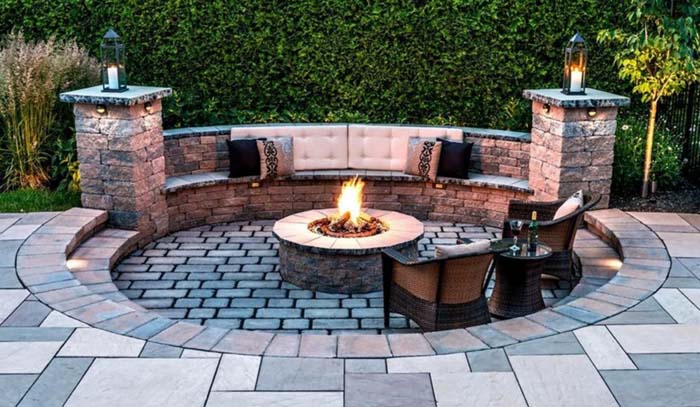 10. Flexible Sunken Fire Pit #sunken #firepit #decorhomeideas