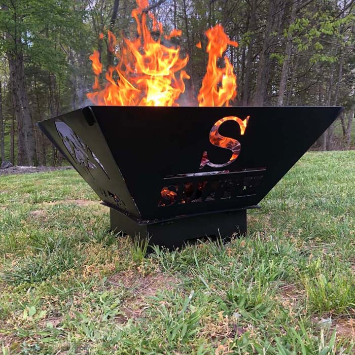 11. Great Custom Portable Metal Fire Pit #metalfirepit #decorhomeideas