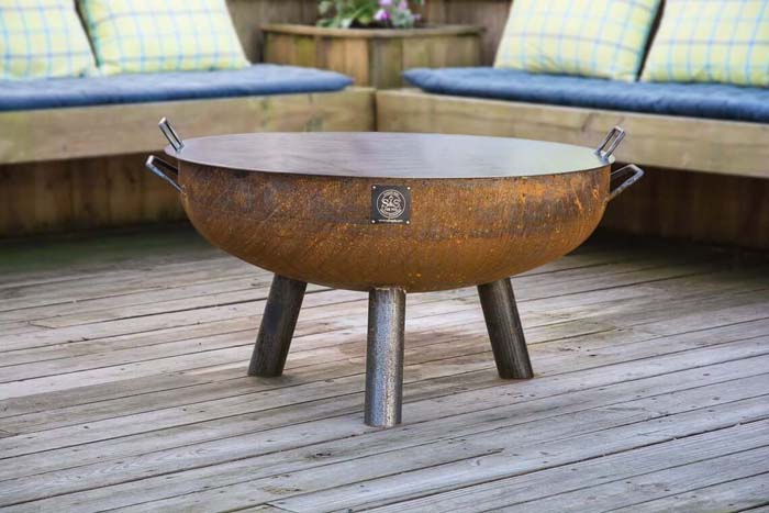 13. Handcrafted Snuffer Lid and Fire Pit Top #metalfirepit #decorhomeideas
