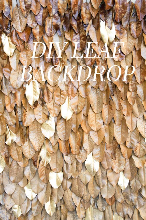 19. How to Make a Wall of Leaves #fall #leaf #crafts #decorhomeideas