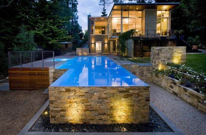 26. Infinity Above-Ground Pool #abovegroundpoolwithdeck #decorhomeideas