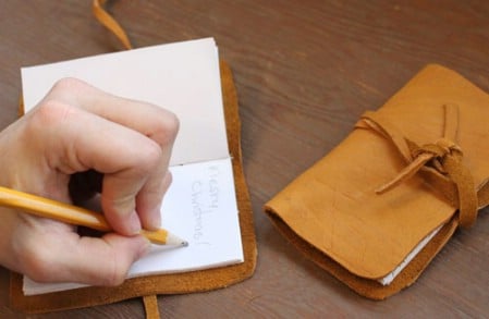 Leather Sketchbook #Christmas #gifts #decorhomeideas