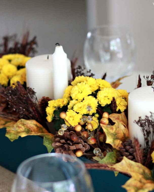 18. Natural Accents #fallflowers #arrangements #decorhomeideas