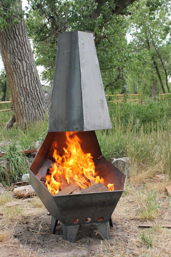 16. Penta Pit Outdoor Fire Pit #metalfirepit #decorhomeideas