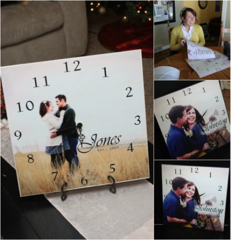 27. Photo Clock #Christmas #gifts #decorhomeideas