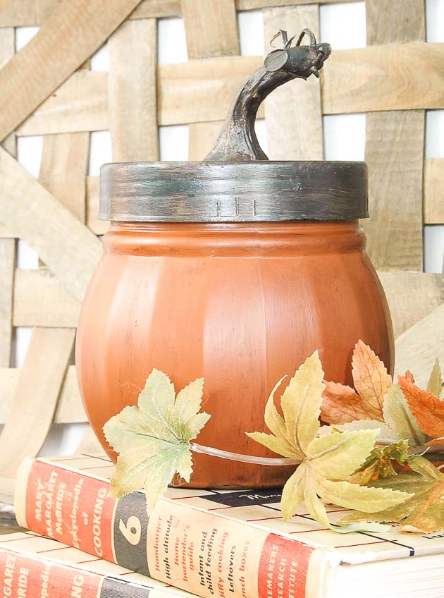 47. Pumpkin Storage Jars #dollarstore #falldecor #diy #decorhomeideas