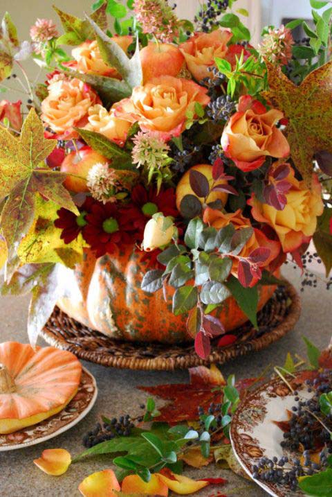 25. Rosy Palette #fallflowers #arrangements #decorhomeideas