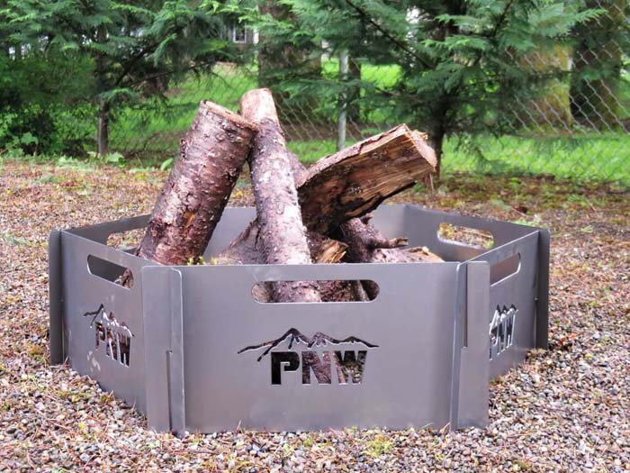 24. Stackable Custom Travel-Friendly Fire Pit #metalfirepit #decorhomeideas