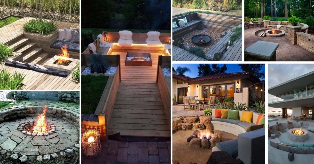 35 Awesome Sunken Fire Pit Ideas For, Build Your Own Sunken Fire Pit