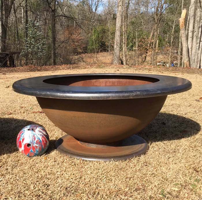 27. Table Top Rim Fire Pit #metalfirepit #decorhomeideas