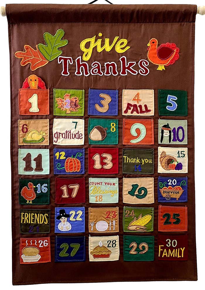 20. Thanksgiving Countdown Advent Calendar #thanksgiving #sign #decorhomeideas