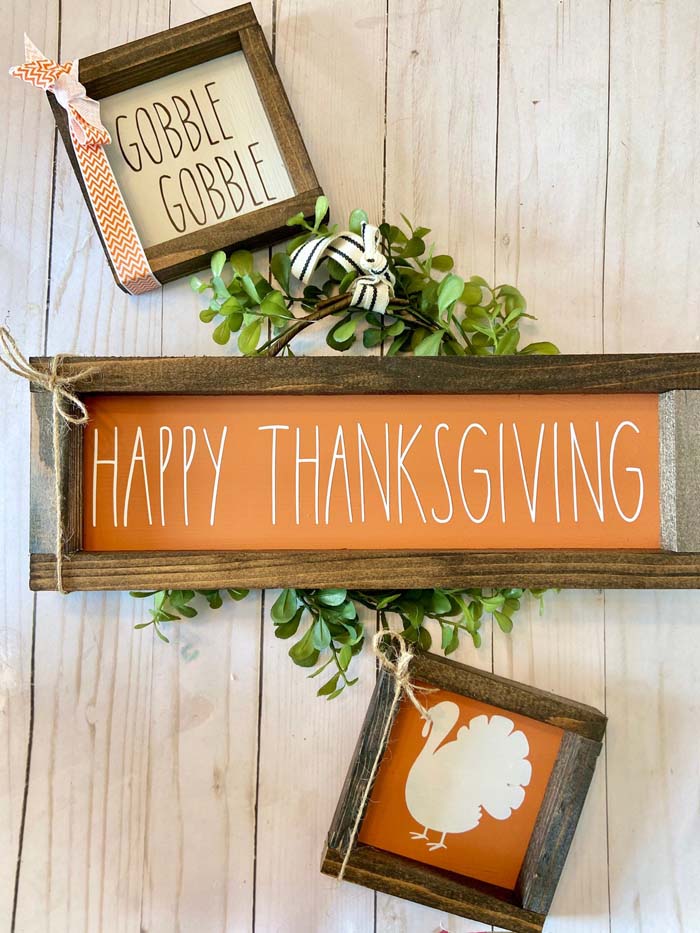 21. Thanksgiving Farmhouse Decor Sign #thanksgiving #sign #decorhomeideas