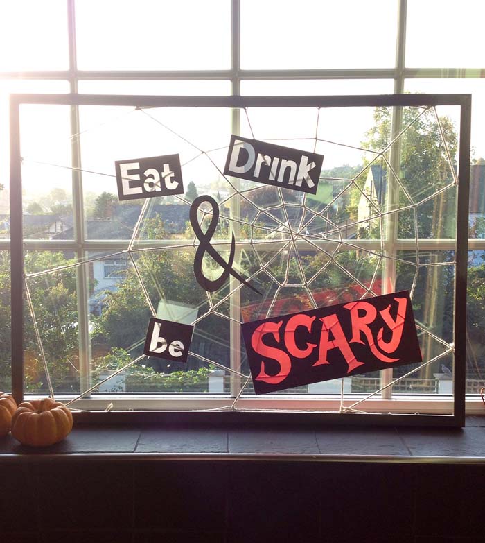 42. The Stylish Window #halloween #party #decor #decorhomeideas