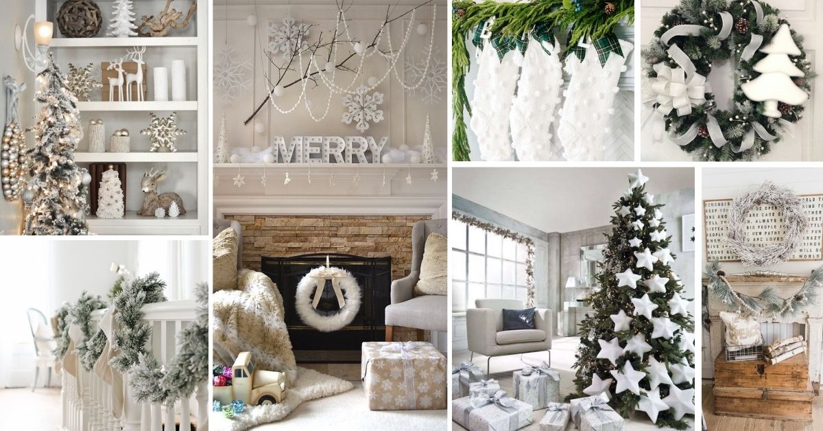 23 All White Chirstmas Decorations