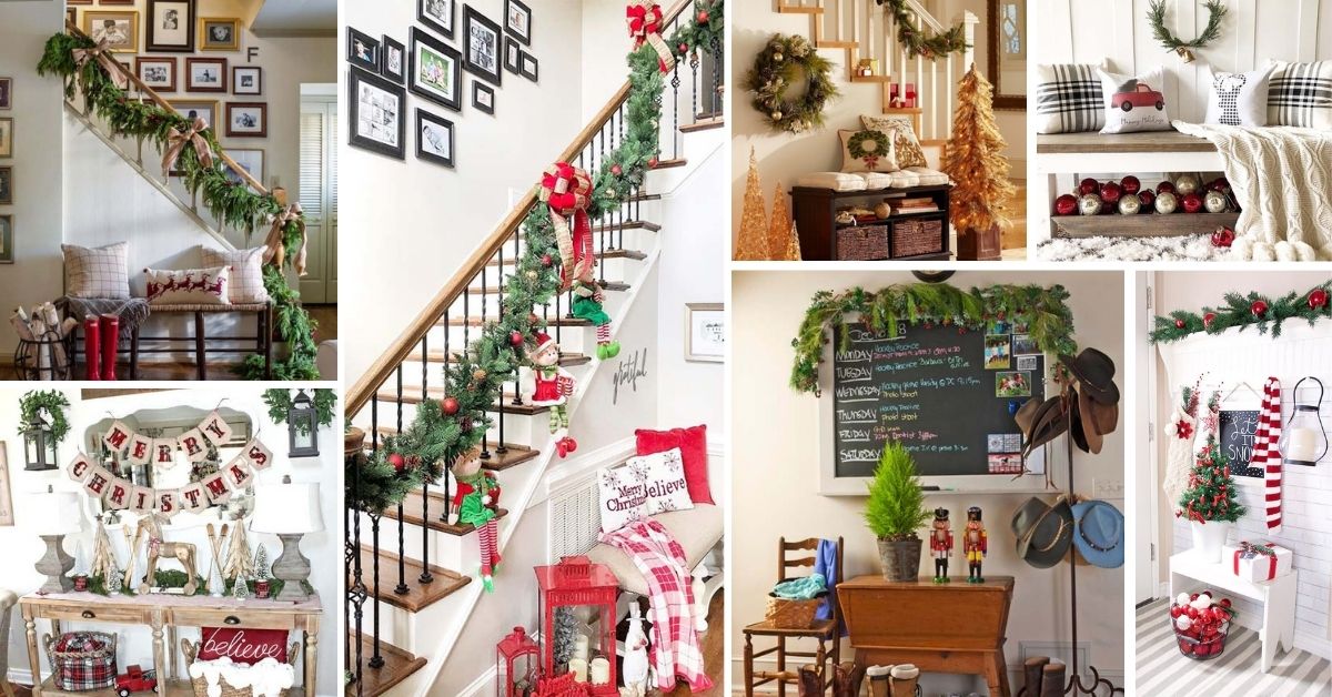 25 Amazing Christmas Entryway Decor Ideas