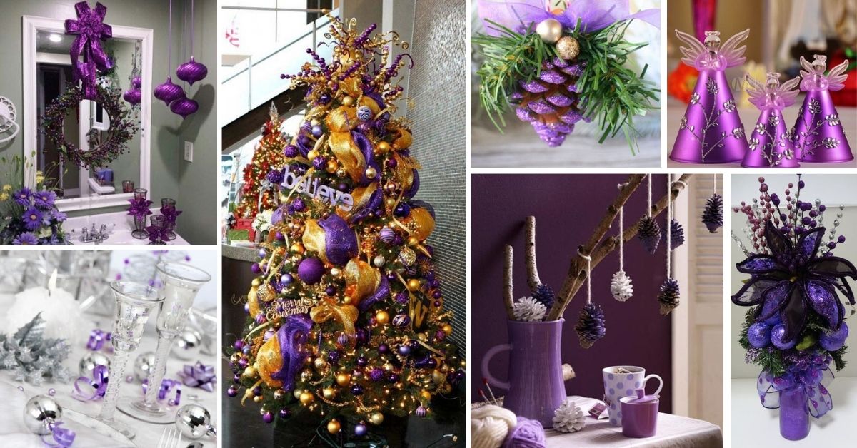 32 Purple Christmas Decorations