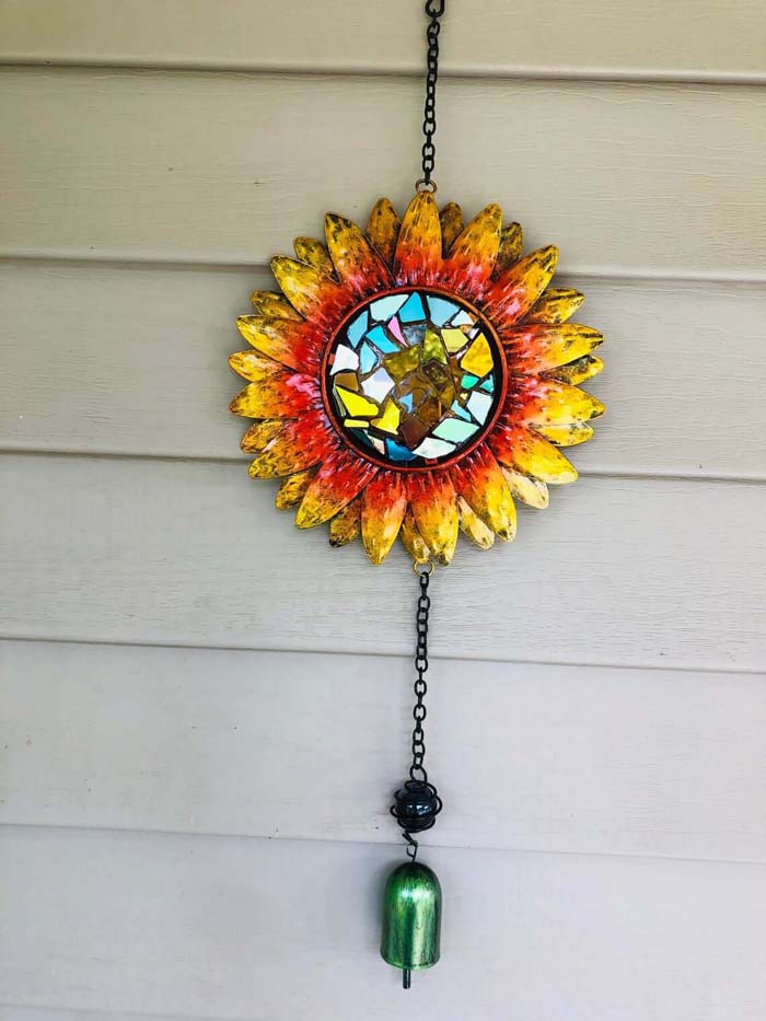 Ambient Sunflower Wind Chime for the Yard #sunflower #decor #decorhomeideas