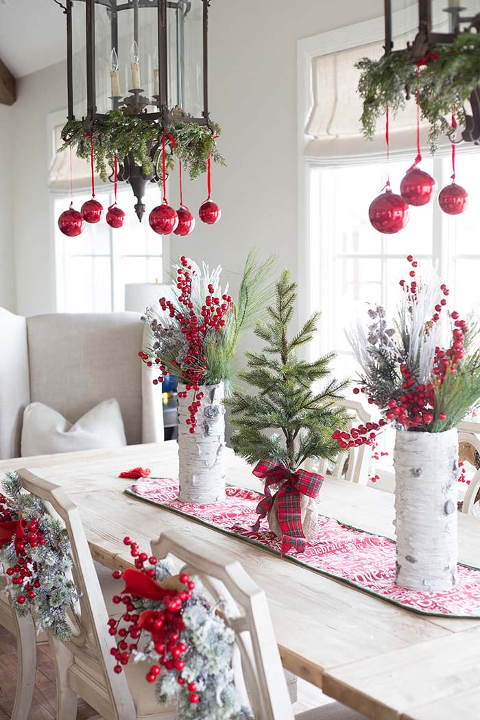 Berries Galore And Ornament Chandeliers