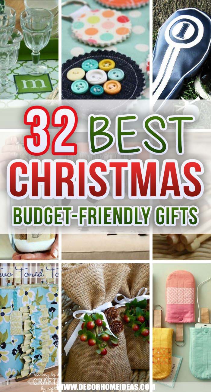 Best Budget-Friendly Christmas Gift Ideas. These budget-friendly Christmas gifts could be easily made at home and would give you a lot of fun and joy about the holiday. #decorhomeideas